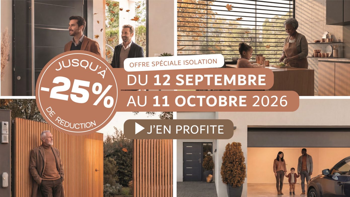 Promotion sur les fenêtre, portes et portes de garage à Héric près de Nantes